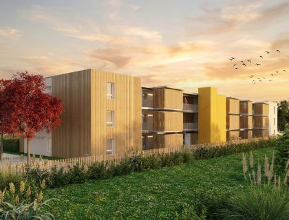 arrière résidences des loup à Hésingue de Dagon Résidences