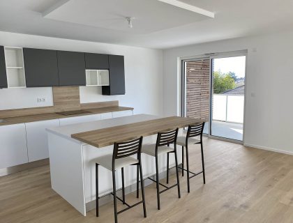 cuisine avec ilot centrale appartement neuf sausheim